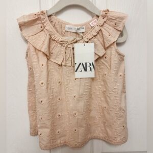 NEW ZARA Eyelet Blouse